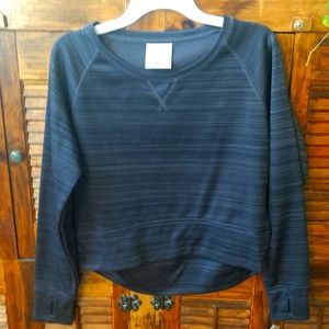 Crop sweatshirt long sleeve
